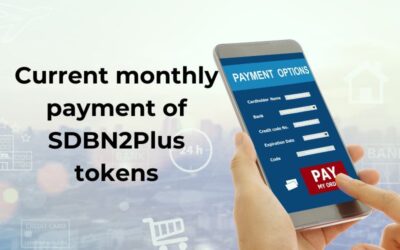 Current monthly payment of SDBN2Plus tokens